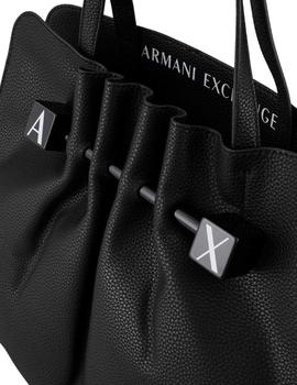 Bolso Armani Exchange Polipiel Negro Para Mujer