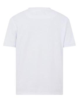 Camiseta Gas Jeans Blanca Logo Para Hombre