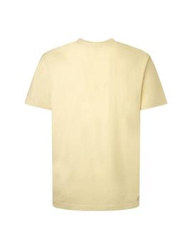 Camiseta Pepe Jeans Aegir Amarilla Para Hombre