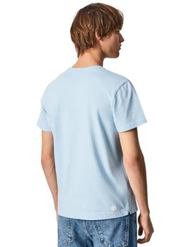 Camiseta Pepe Jeans Aegir Azul Para Hombre