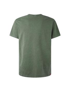 Camiseta Pepe Jeans Ailm Verde Para Hombre