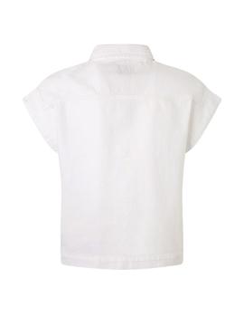 Camisa Pepe Jeans  Jazlyn Vaquera Blanca Para Mujer