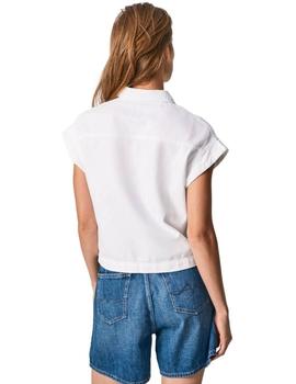 Camisa Pepe Jeans  Jazlyn Vaquera Blanca Para Mujer