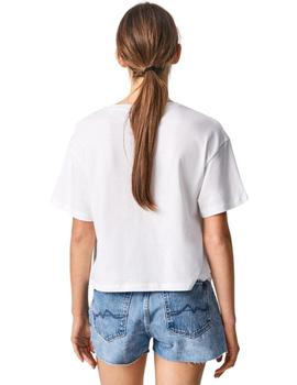 Camiseta Pepe Jeans Ivonne Blanca Para Mujer