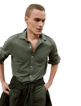 Camisa Ecoalf Yratia Verde Para Hombre