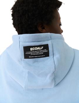 Sudadera Ecoalf Mons Azul Capucha Para Mujer