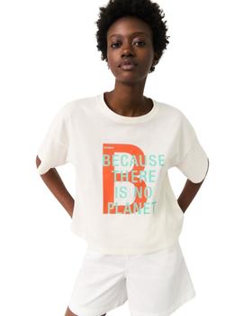 Camiseta Ecoalf Bib Blanca Para Mujer
