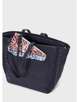 Bolso Pepe Jeans Tote Ecopiel Paulette Para Mujer