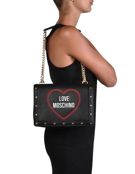 Love moschino borsa saffiano pu nero sale