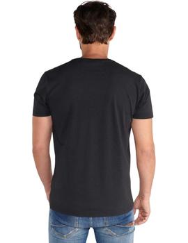 Camiseta negra estampada Leaven