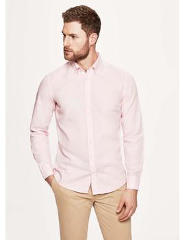 Camisa Hackett Oxford Rosa Para Hombre