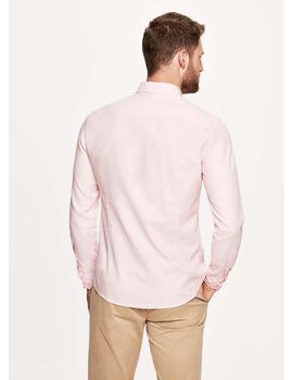 Camisa Hackett Oxford Rosa Para Hombre