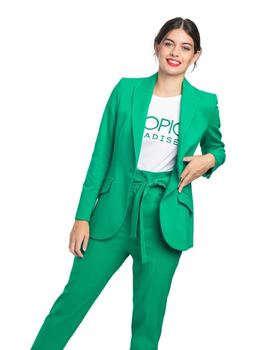 BLAZER SEMIENTALLADA VERDE 