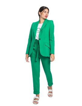 BLAZER SEMIENTALLADA VERDE 