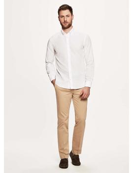 Camisa Hackett Oxford Blanca Para Hombre