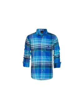Camisa De Cuadros En Tonos Azules de Altonadock para hombre