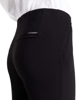 Mac Pantalón Anna Negro Cremallera