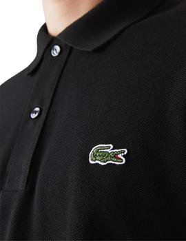 Polo Lacoste Slim Fit Negro Para Hombre