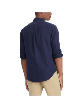 Camisa Polo Ralph Lauren Oxford Slim Fit Azul Para Hombre