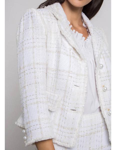 Obstinado Alérgico Comercial Chaqueta Corta Blanca Estilo Chanel de Alba Conde para m