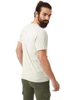 Camiseta de hombre en color beige de manga corta