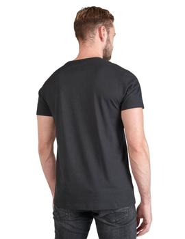 T-shirt Velk noir imprimé