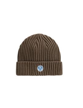 COTTON BLEND BEANIE Cocoa Melange