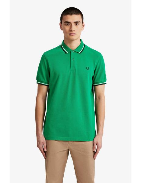 Polo The Fred Perry Shirt Verde Para Hombre