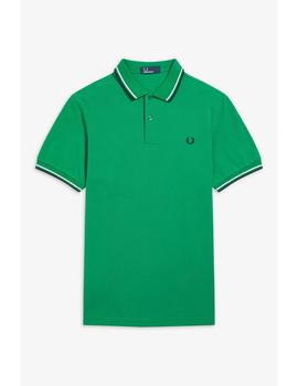 Polo The Fred Perry Shirt Verde Para Hombre