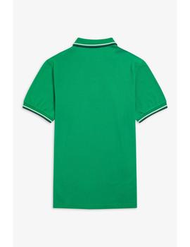 Polo The Fred Perry Shirt Verde Para Hombre