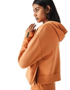Sudadera de mujer Lacoste con diseño color block y capucha 
