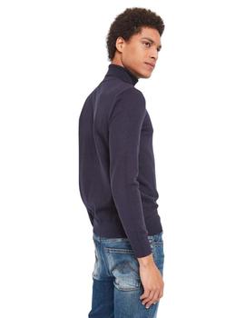 Knitted polo neck jumper 