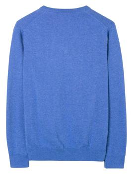 Jersey Gant de cuello de pico en algodón Azul Para Hombre