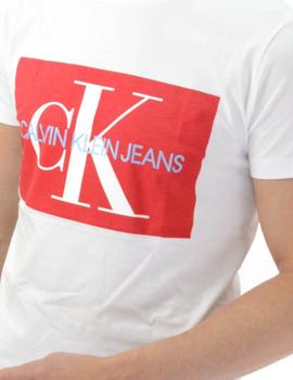 Camiseta Calvin Klein Logo Blanca Hombre