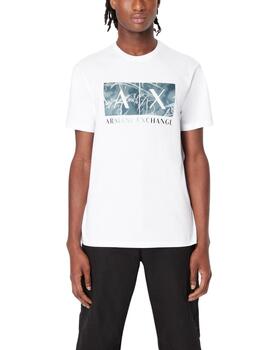 Armani T-Shirt White/Green G.Field