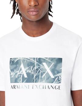 Armani T-Shirt White/Green G.Field