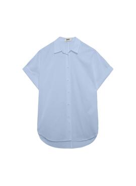 Ecoalf Isaalf Shirt Woman Sky Blue