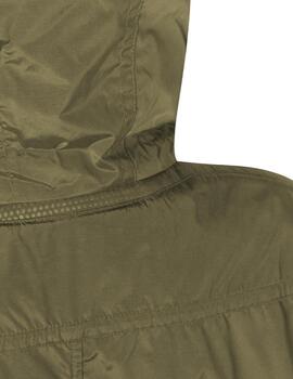 Geox W Dandra Cape - Soft Shiny Fab Military Olive