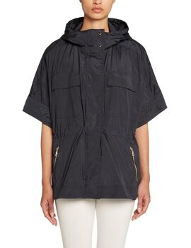 Geox W Dandra Cape - Soft Shiny Fab Sky Captain