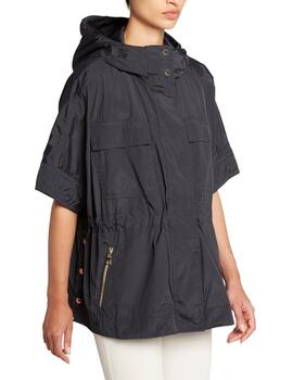 Geox W Dandra Cape - Soft Shiny Fab Sky Captain