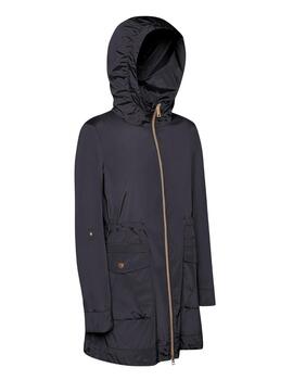 Geox W Dandra Parka - Soft Shiny Fa Sky Captain