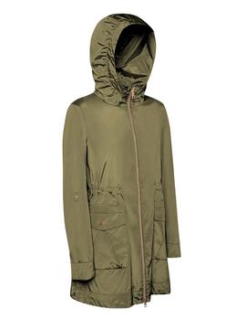 Geox W Dandra Parka - Soft Shiny Fa Military Olive