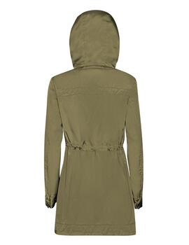 Geox W Dandra Parka - Soft Shiny Fa Military Olive