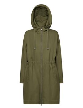 Geox W Topazio Parka - Twill Recycl Military Olive