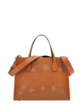 Guess Bolsos Katey Perf Small Tote  Cognac