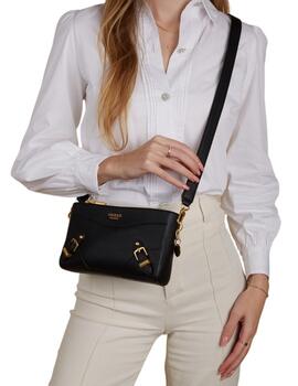 Guess Bolsos Didi Mini Dbl Cmprtmnt Top Zip  Black