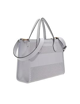 Guess Bolsos Katey Perf Small Tote  White