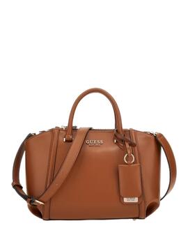 Guess Bolsos Leie Status Satchel  Cognac