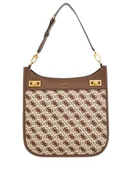 Guess Bolsos Katey Large Hobo  Brown Logo