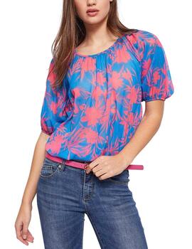 Gaudi Blusa M.3/4 Color  Flower Print 3945-24